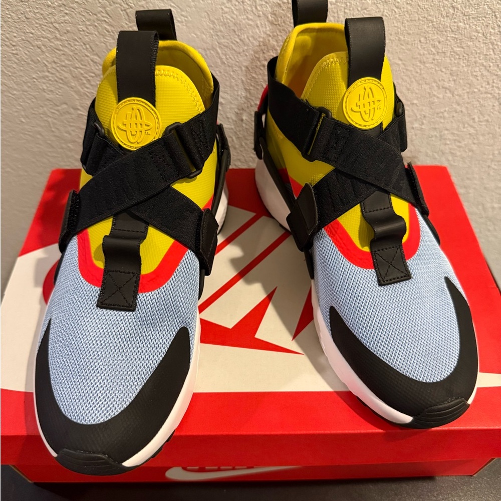 Nike Yellow and Blue Athletic Shoes